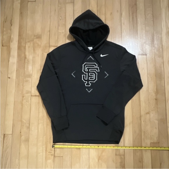 SF Giants Nike Anthracite Bracket Pullover Hoodie Size Medium - Picture 2 of 6